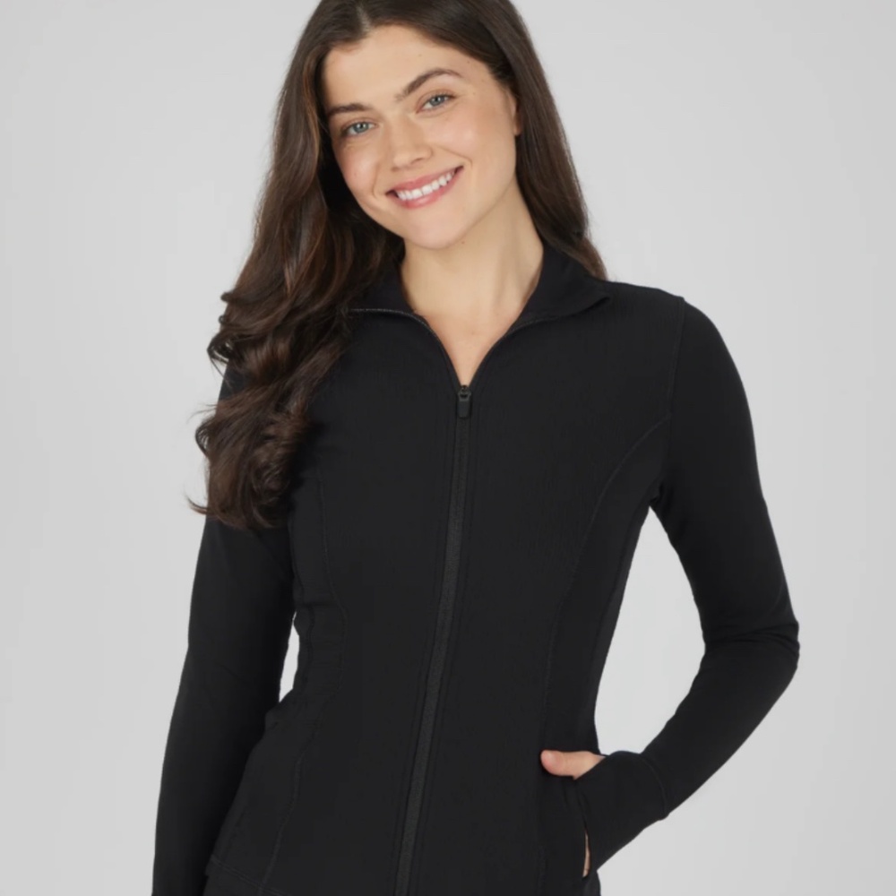Interlink Ribbed Princess Seam Performance Jacket - image 1